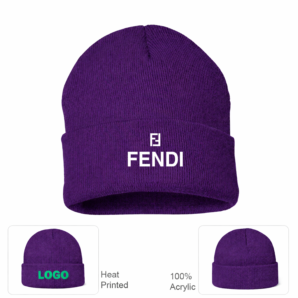 Fendi Cuffed Beanie Hat