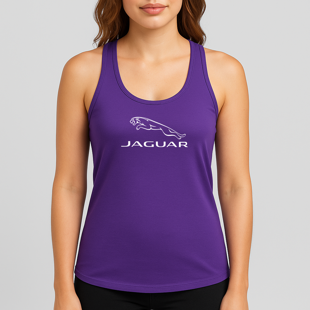 Women's Jaguar Car Symbol Racerback Tank Top