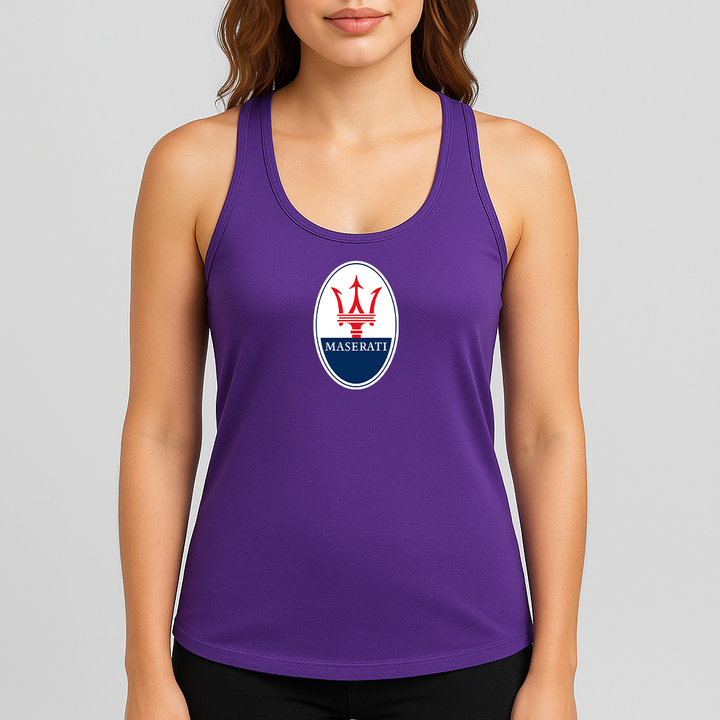 Women's Maserati Car Racerback Tank Top