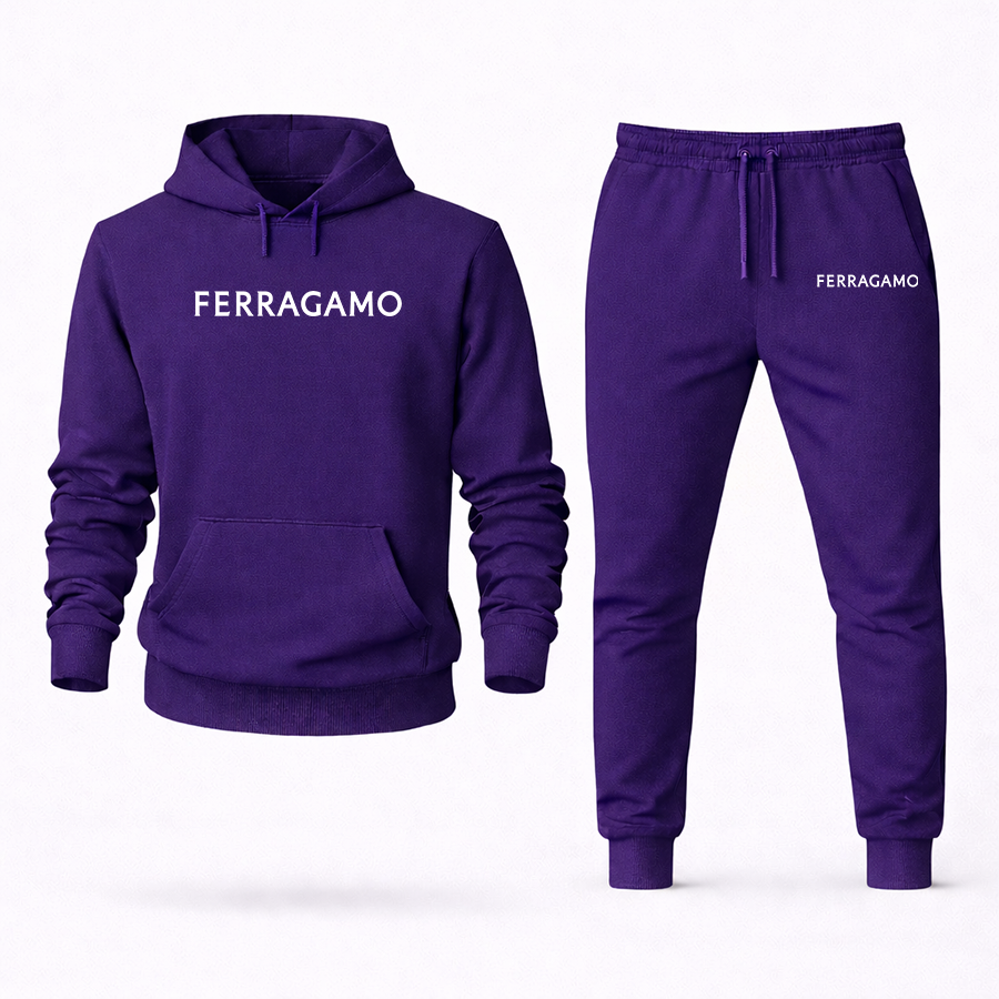 Men's Ferragamo Hoodie Joggers Set
