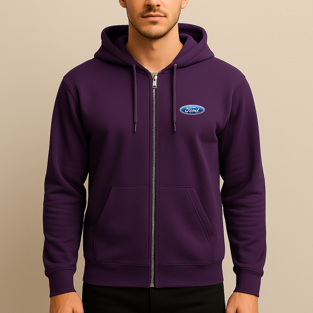 Men’s Ford Car Zipper Hoodie
