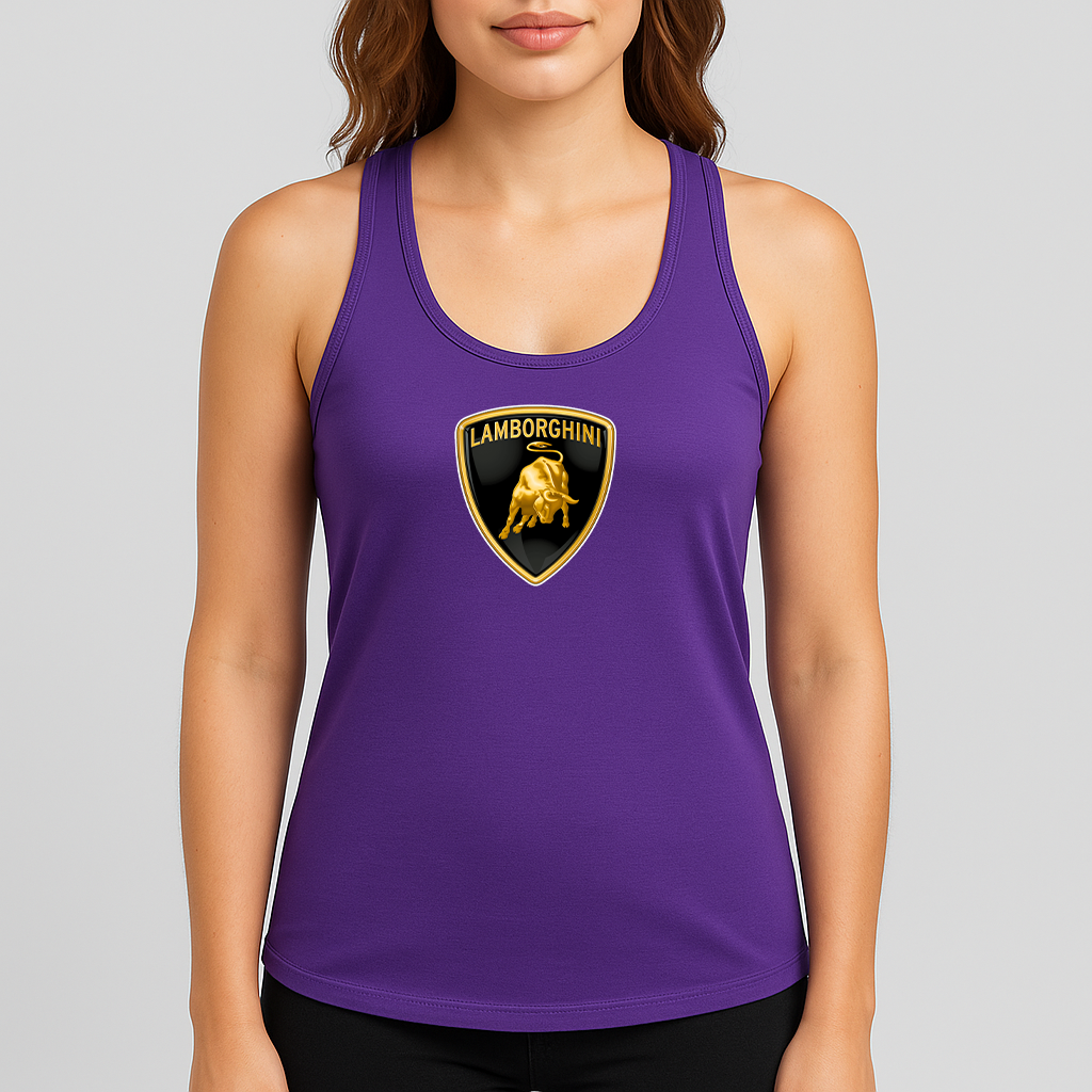 Women's Lamborghini Car Racerback Tank Top