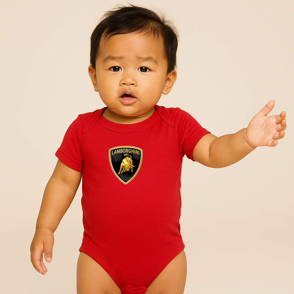 Lamborghini Car Baby Romper Onesie