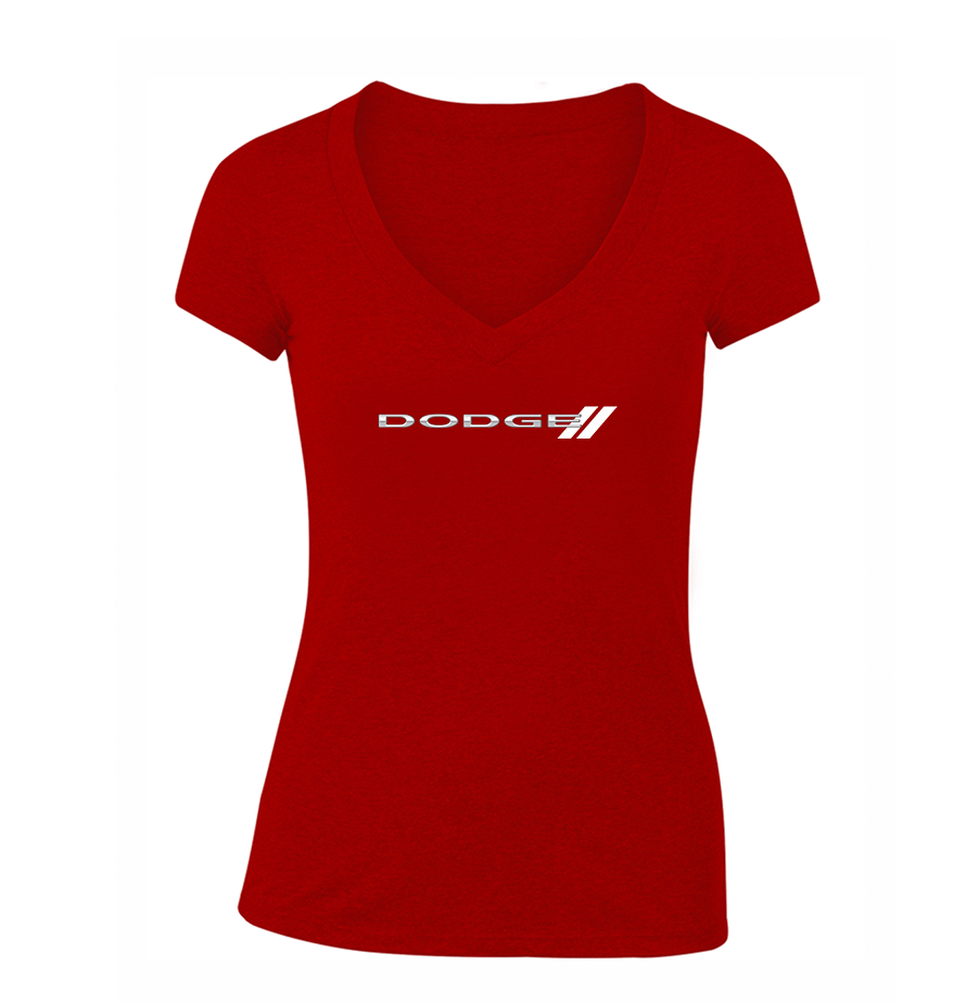 Women's Dodge Car  V-Neck T-Shirt