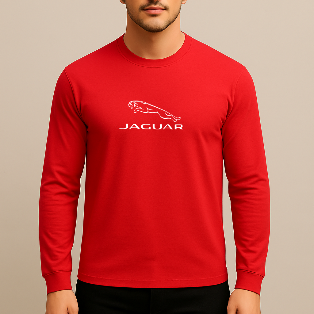 Men’s Jaguar Symbol Car Long Sleeve T-Shirt