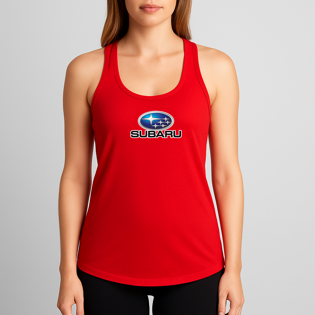 Women's Subaru Car Racerback Tank Top