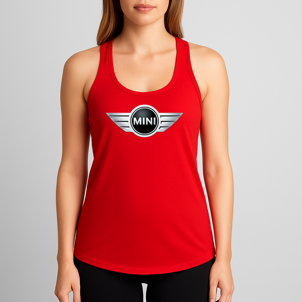 Women's Mini Cooper Car Racerback Tank Top
