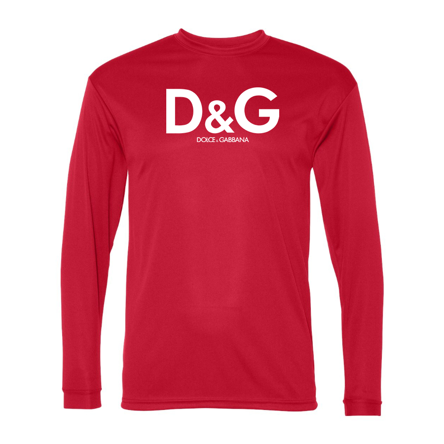Men's Dolce and Gabbana Polyester Long Sleeve T-Shirt