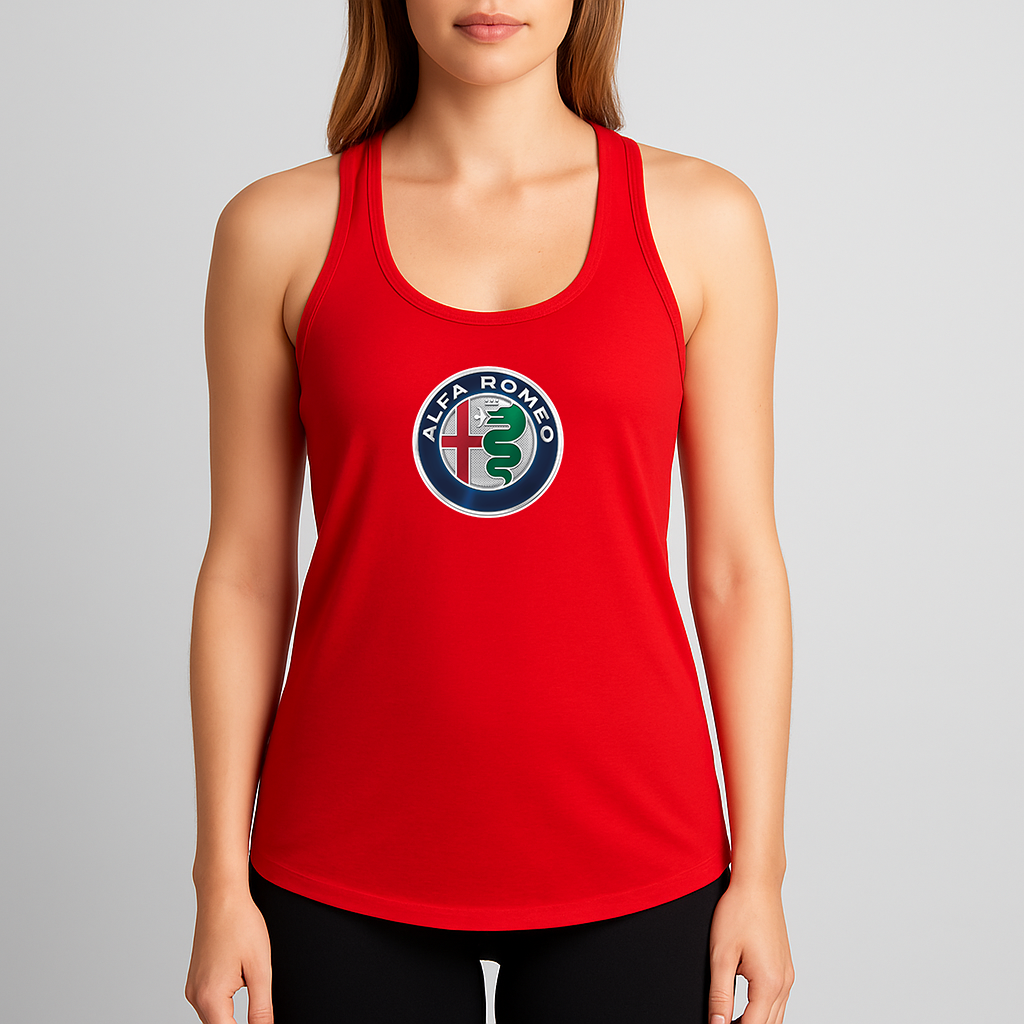 Women's Alfa Romeo Car Racerback Tank Top