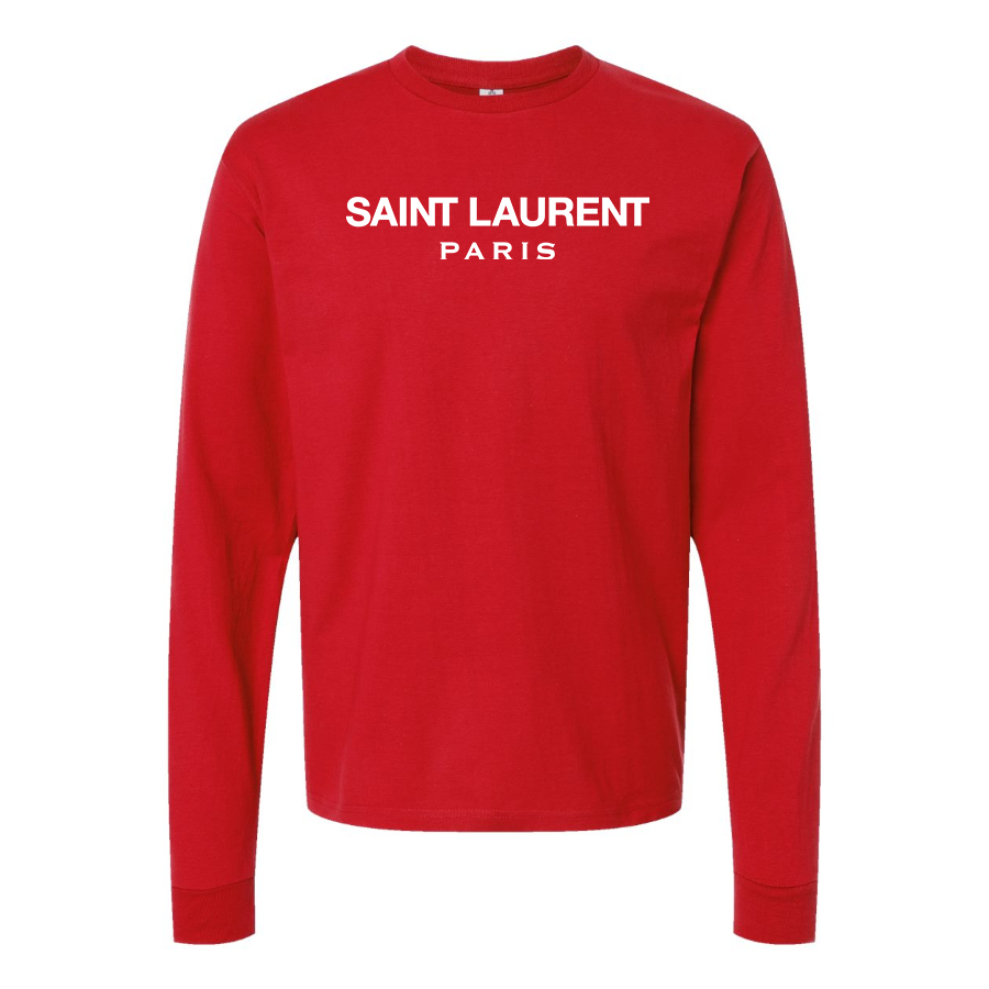 Men's Saint Laurent Cotton Long Sleeve T-Shirt