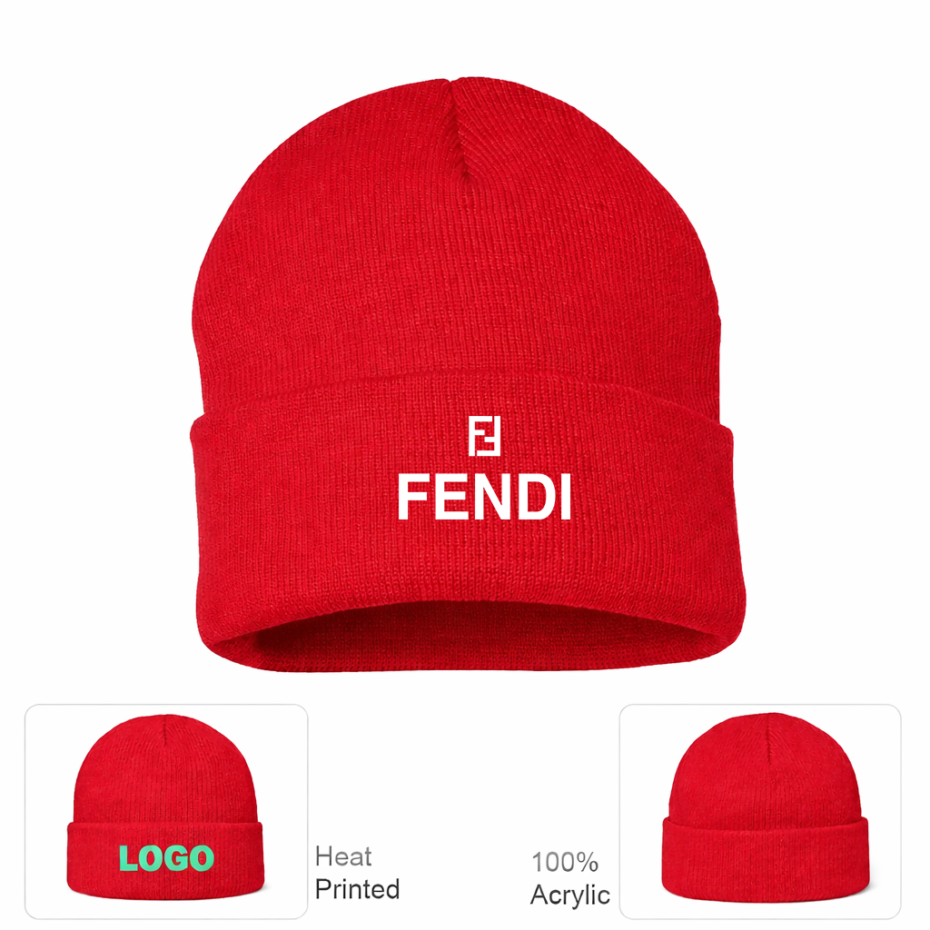 Fendi Cuffed Beanie Hat