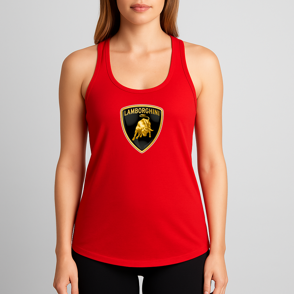 Women's Lamborghini Car Racerback Tank Top