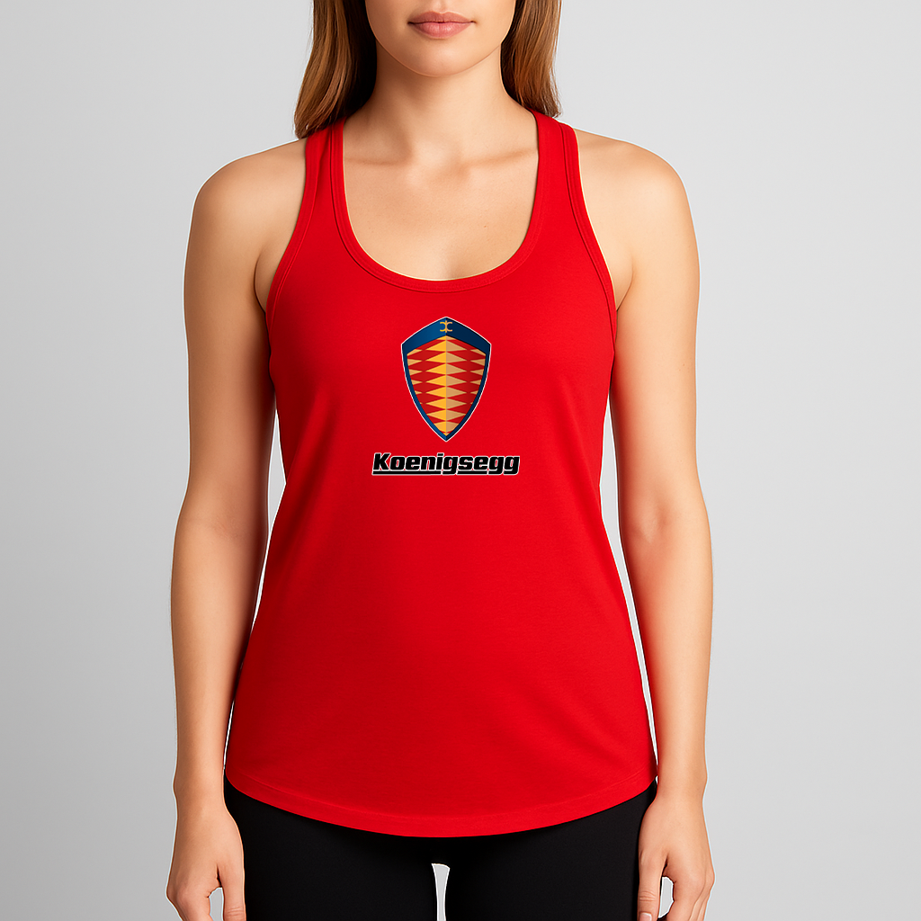 Women's Koenigsegg Car Racerback Tank Top
