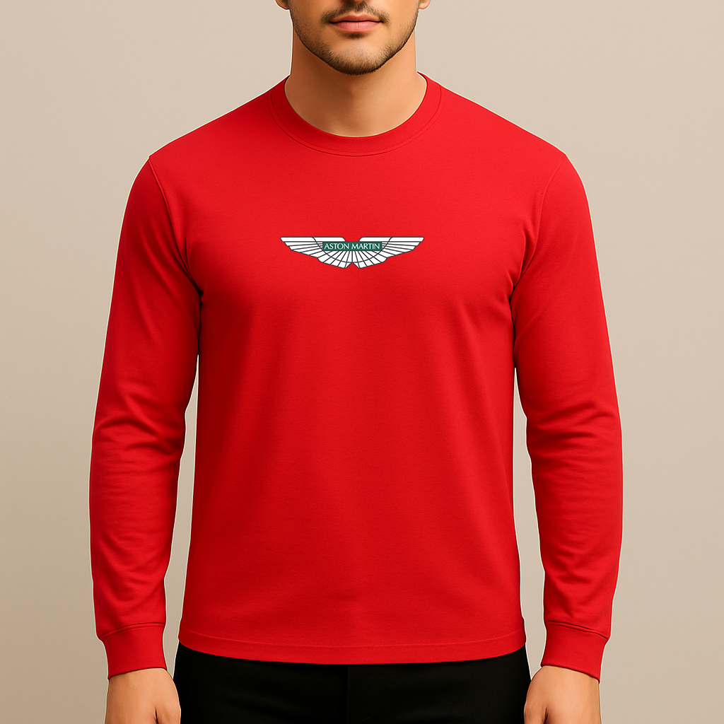 Men's Aston Martin Motorsports Car Long Sleeve T-Shirt