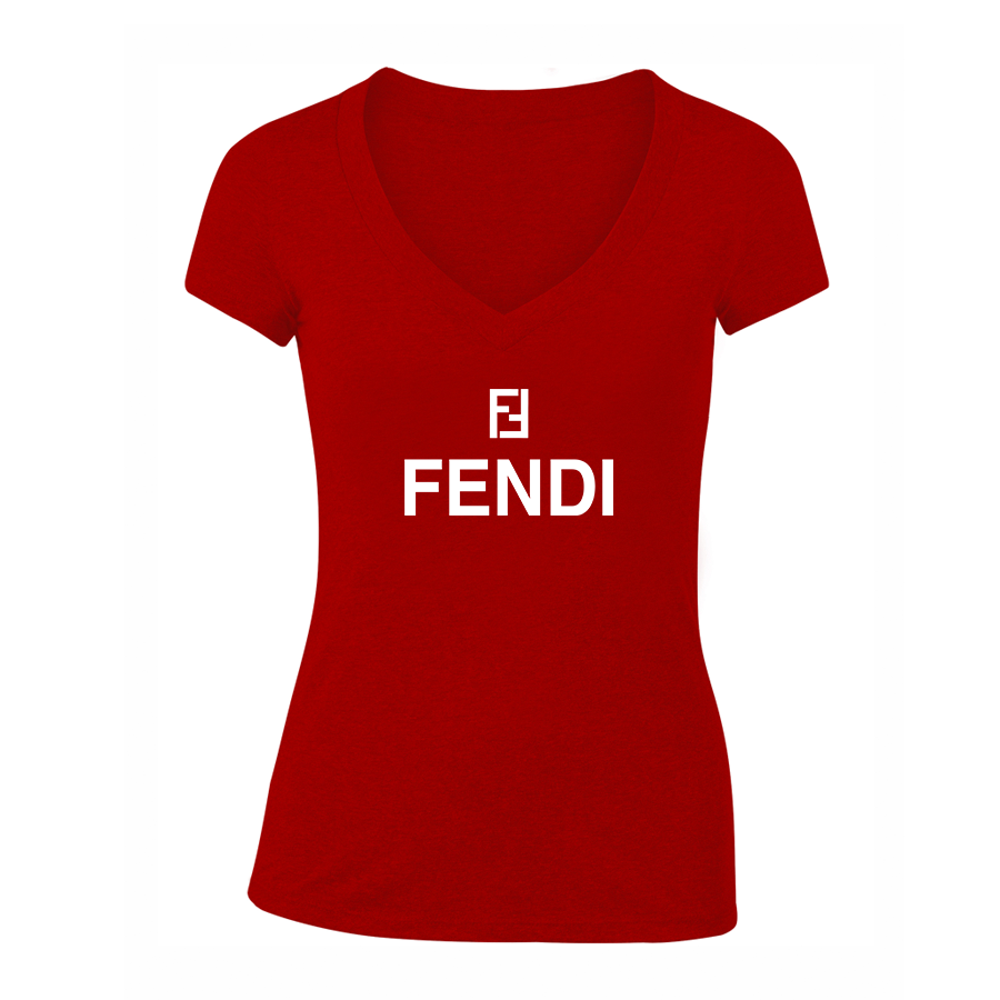 Women's Fendi V-Neck T-Shirt