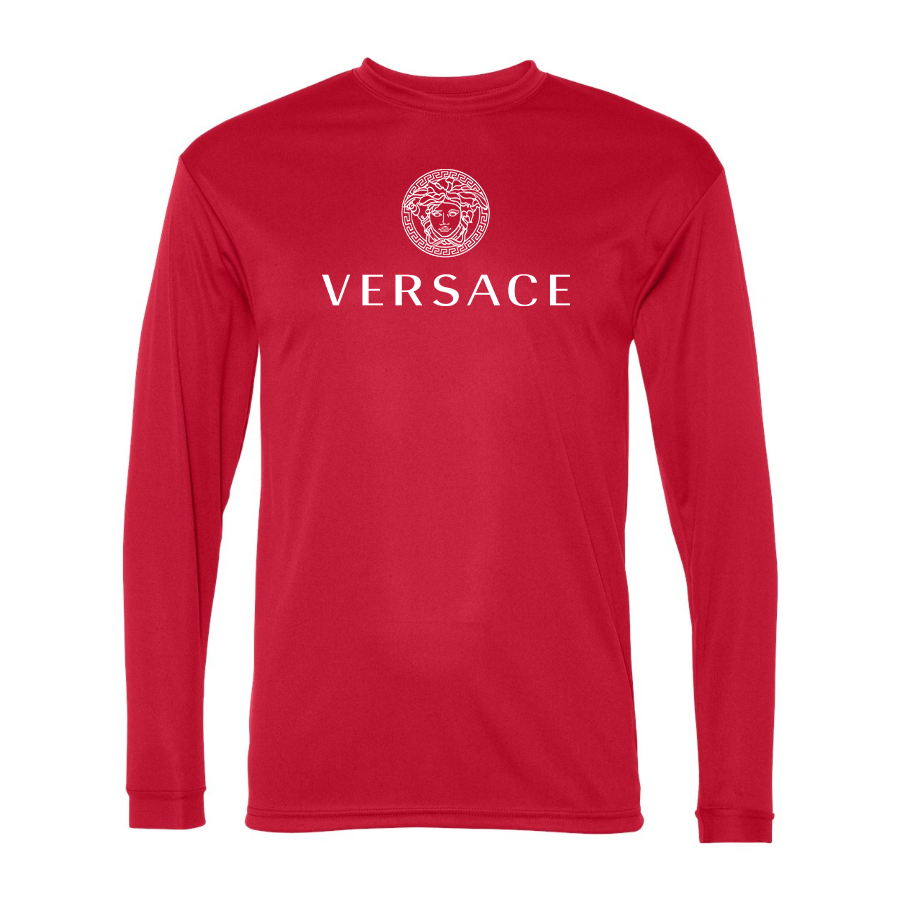 Men's Versace Polyester Long Sleeve T-Shirt