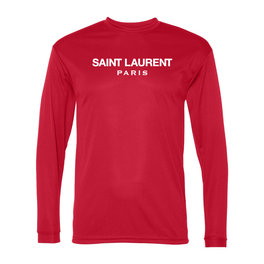 Men's Saint Laurent Polyester Long Sleeve T-Shirt