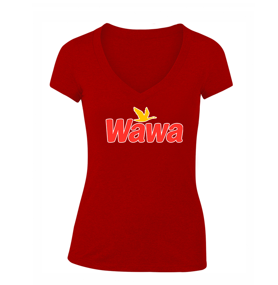 Women's  Wawa Gas Station V-Neck T-Shirt