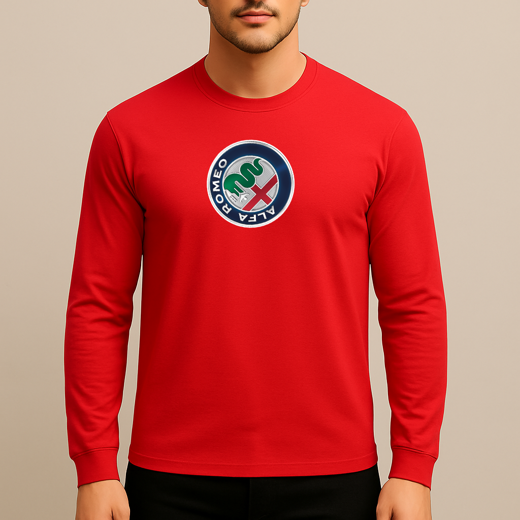 Men's Alfa Romeo Car Long Sleeve T-Shirt