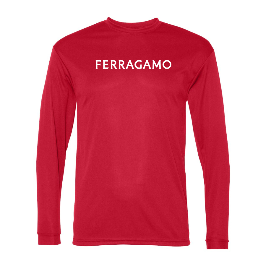 Men's Ferragamo Polyester Long Sleeve T-Shirt