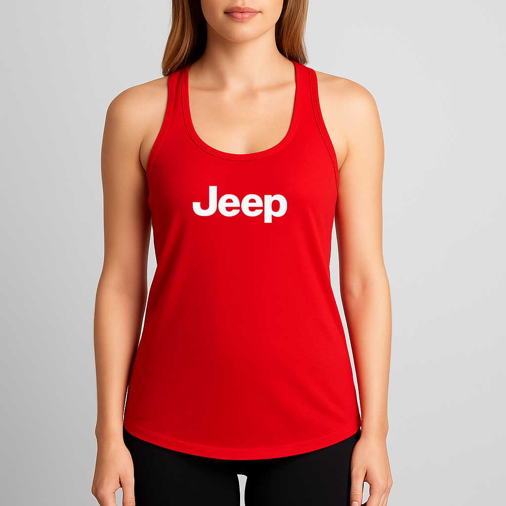 Women's Jeep Car Racerback Tank Top