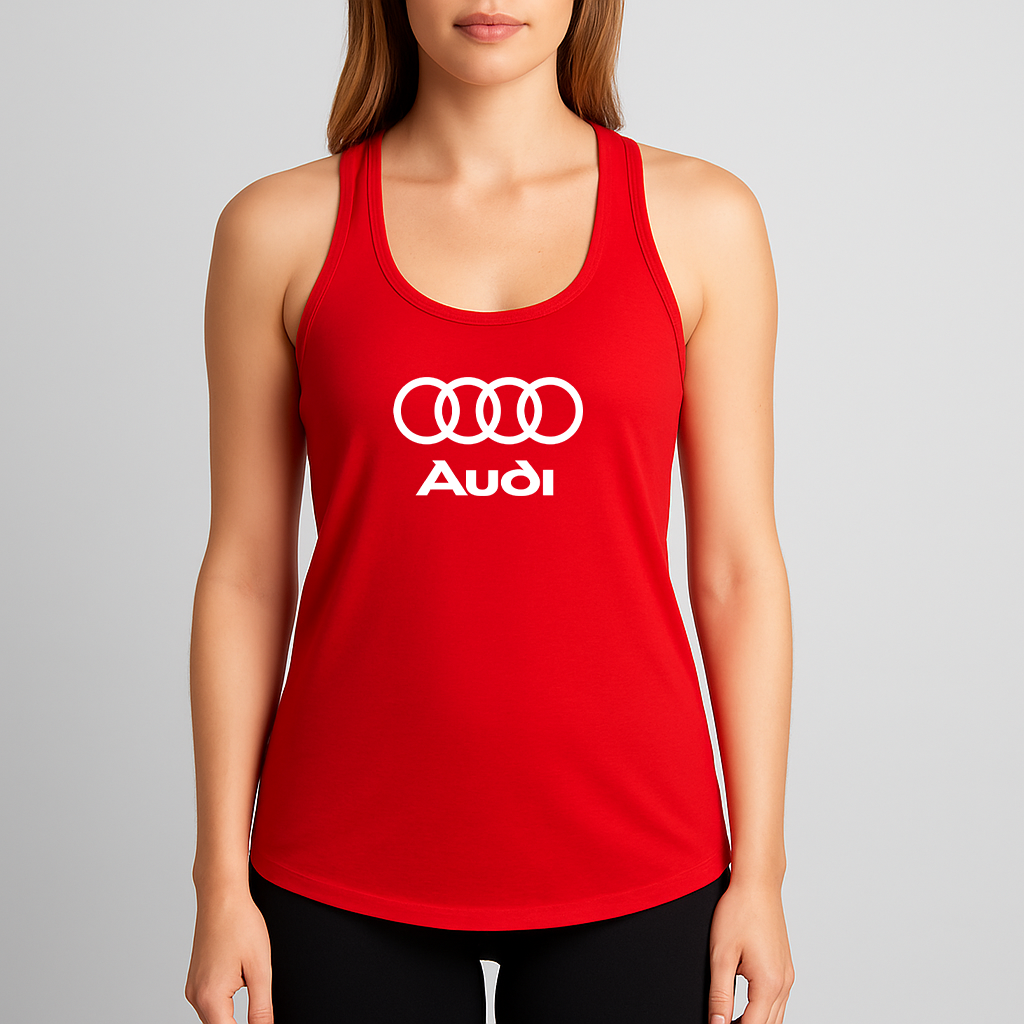 Women's Audi Motorsports Car Racerback Tank Top