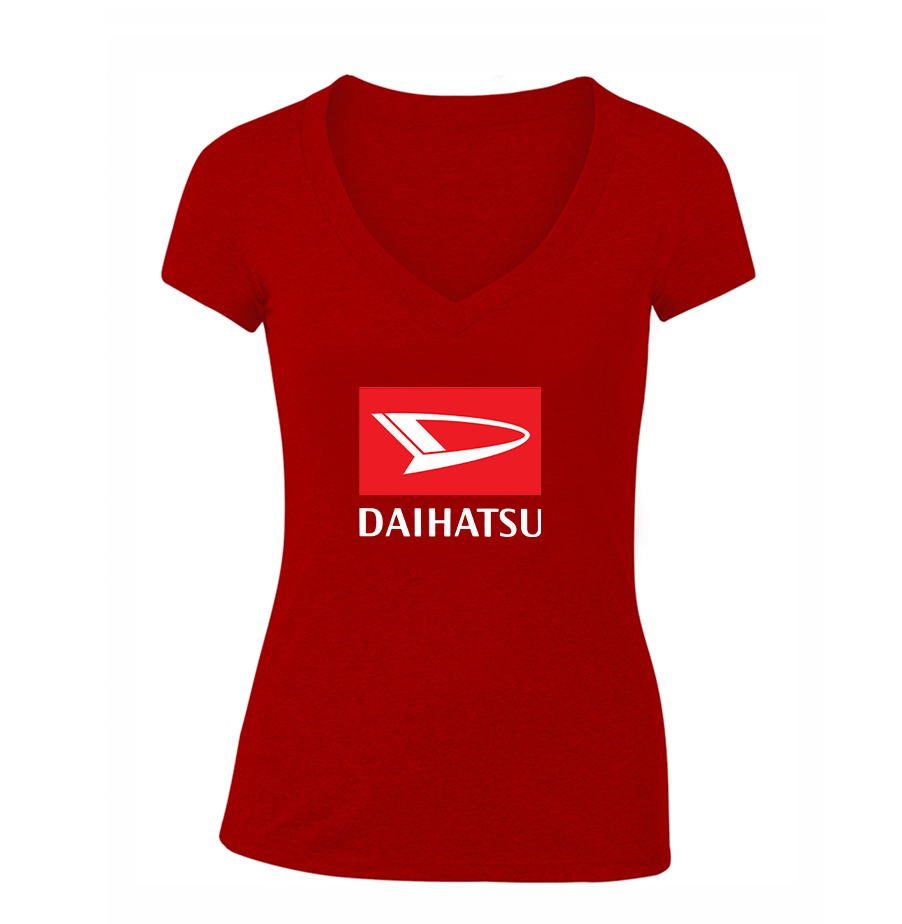 Women's Daihatsu Car Truck V-Neck T-Shirt