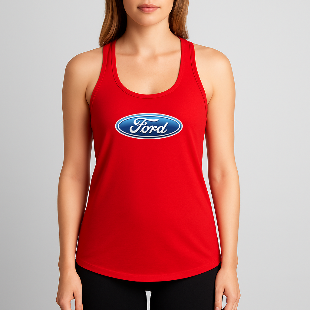 Women's Ford Car Racerback Tank Top