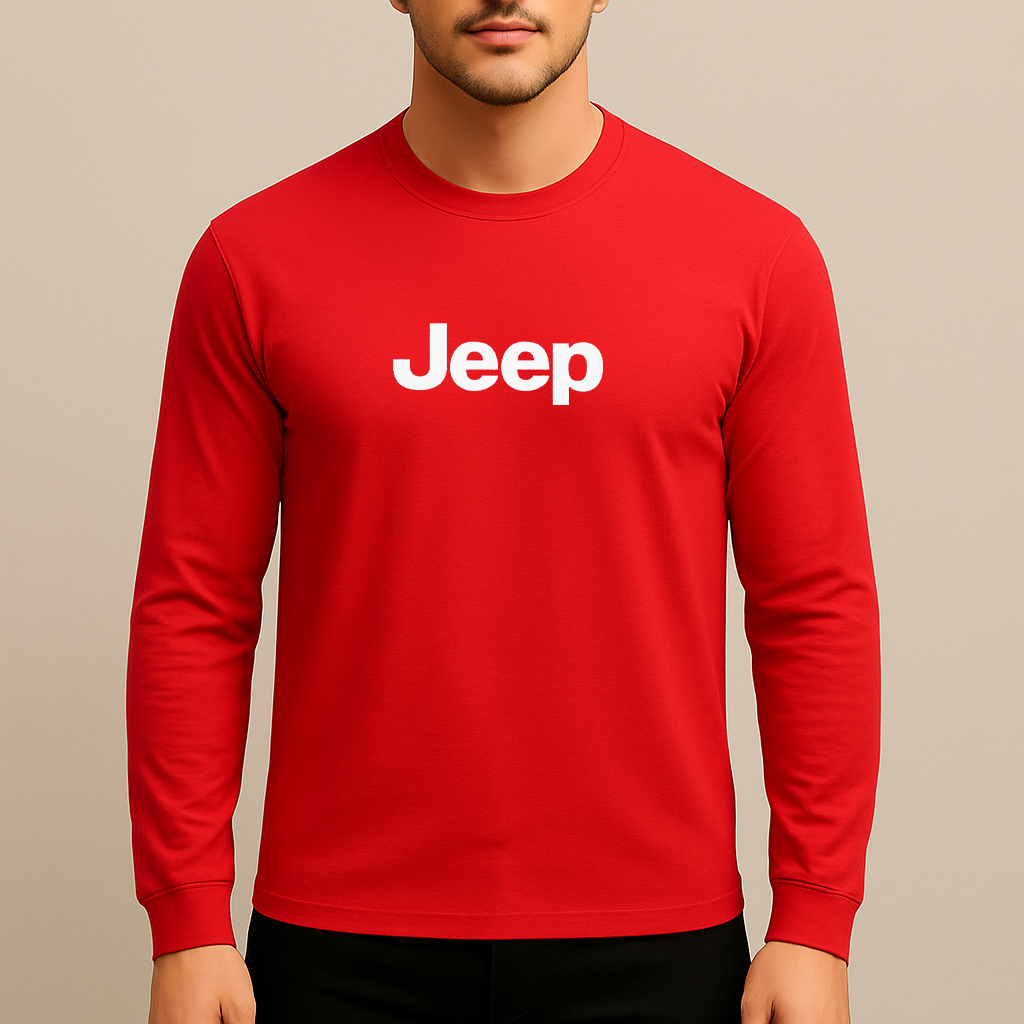 Men’s Jeep Car Long Sleeve T-Shirt