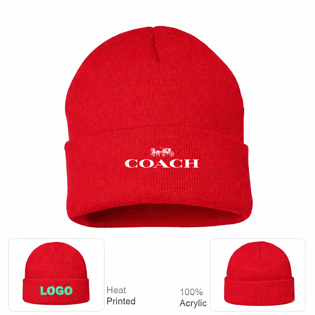 Coach Cuffed Beanie Hat