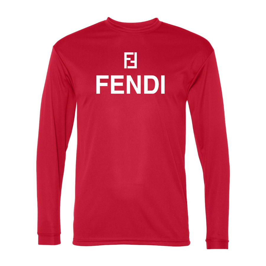 Men's Fendi Polyester Long Sleeve T-Shirt