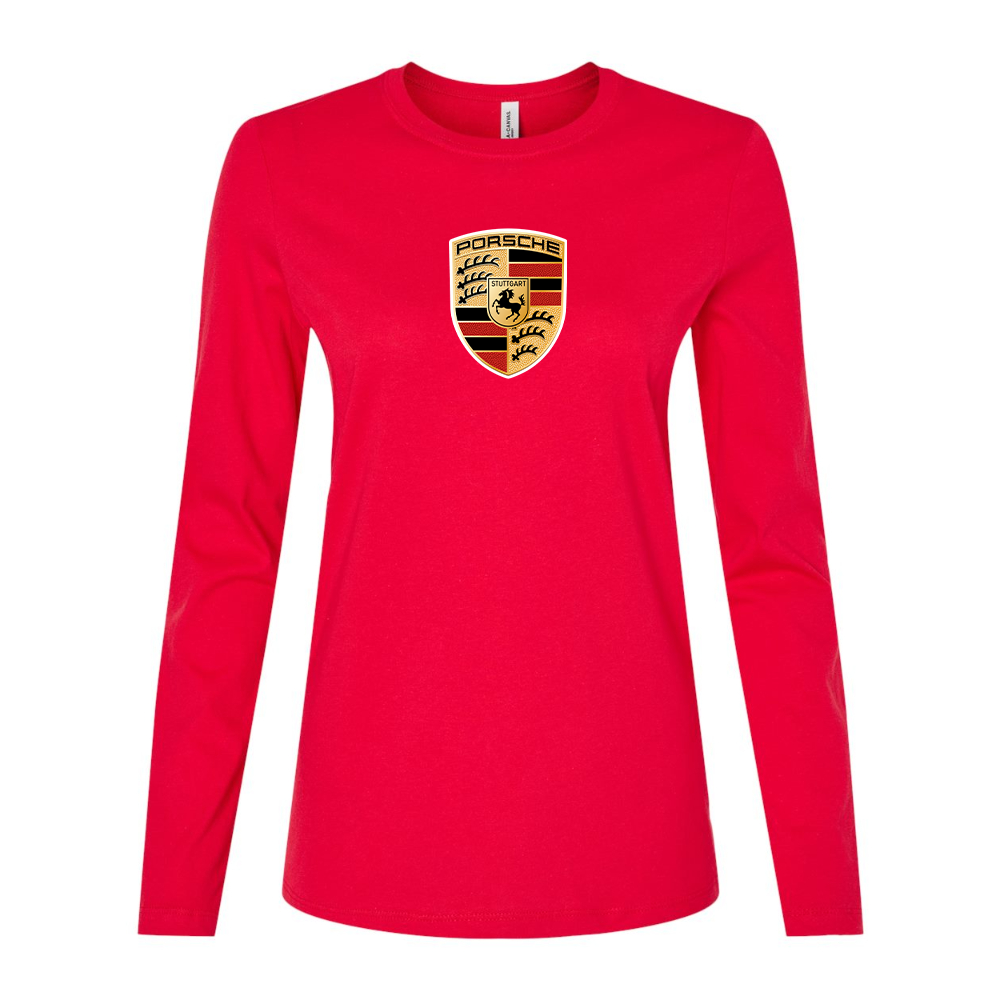 Women's Porsche Car Long Sleeve T-Shirt