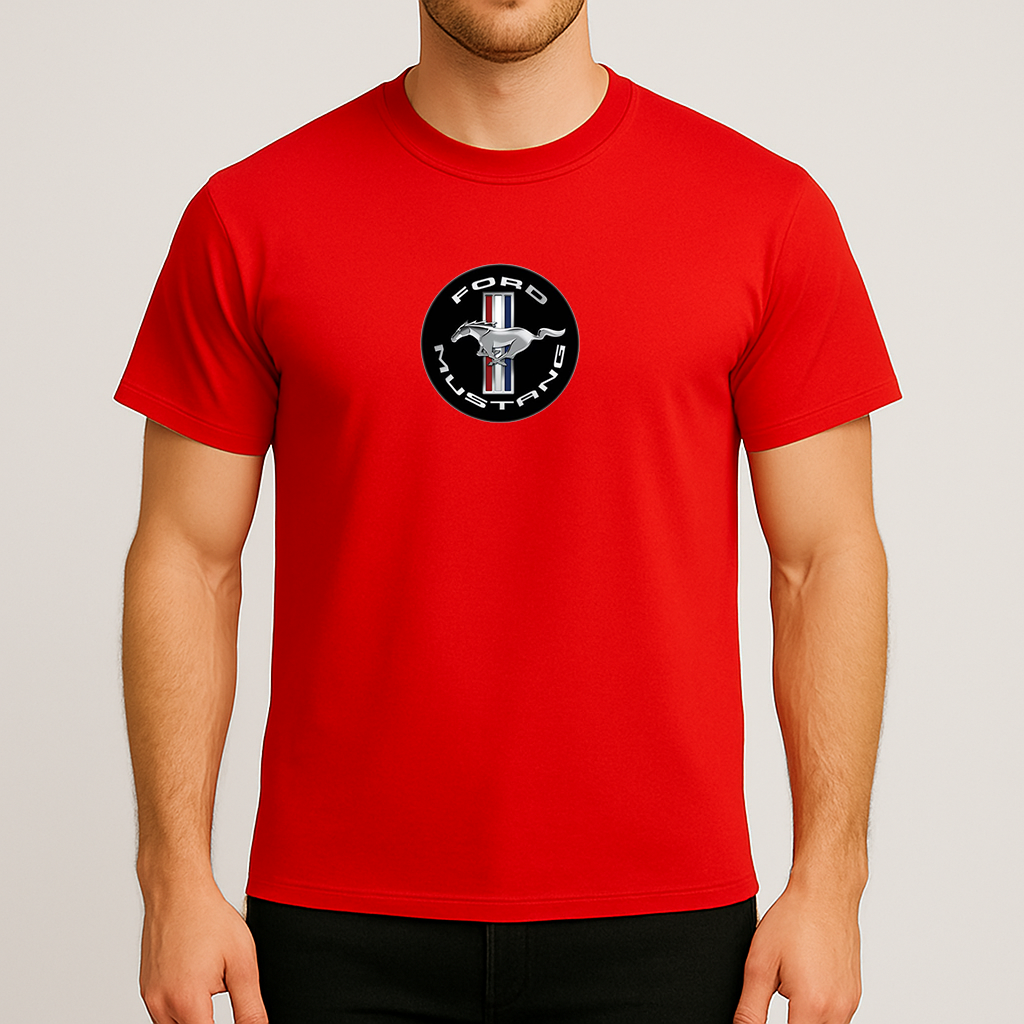 Men’s Ford Mustang Motorsport Supercars Cotton T-Shirt
