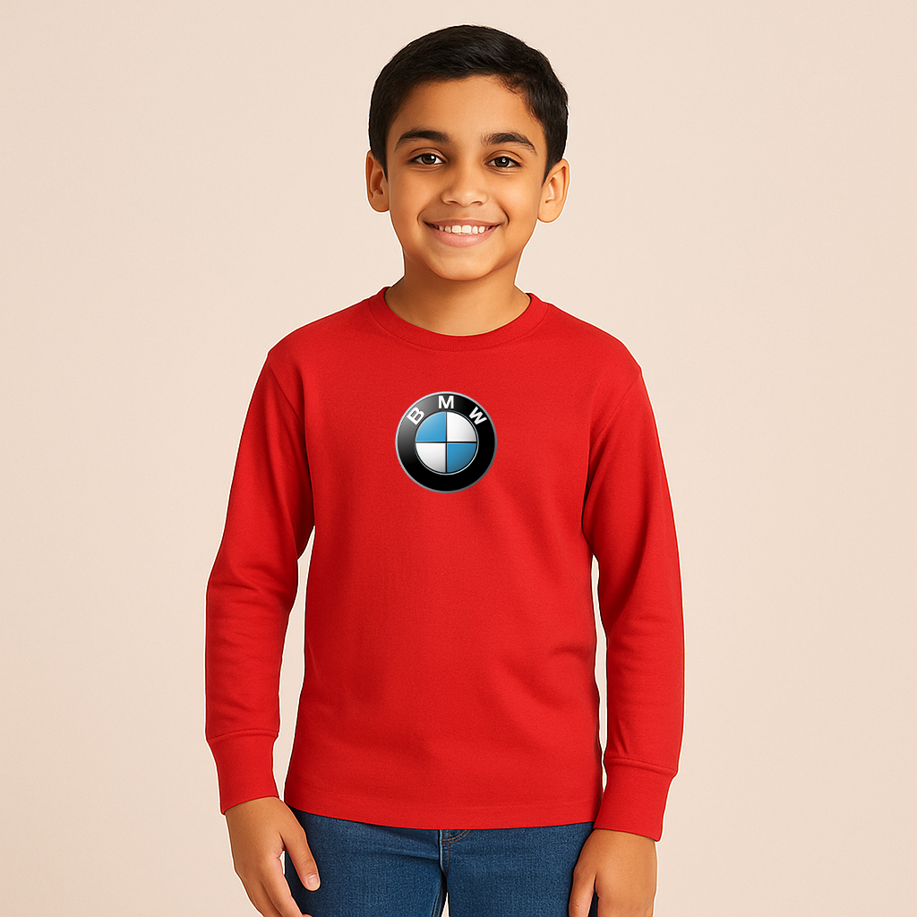 Youth Kids BMW Car Long Sleeve T-Shirt