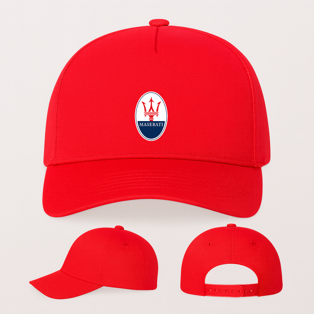 Maserati Car Five Panel Twill Snapback Cap