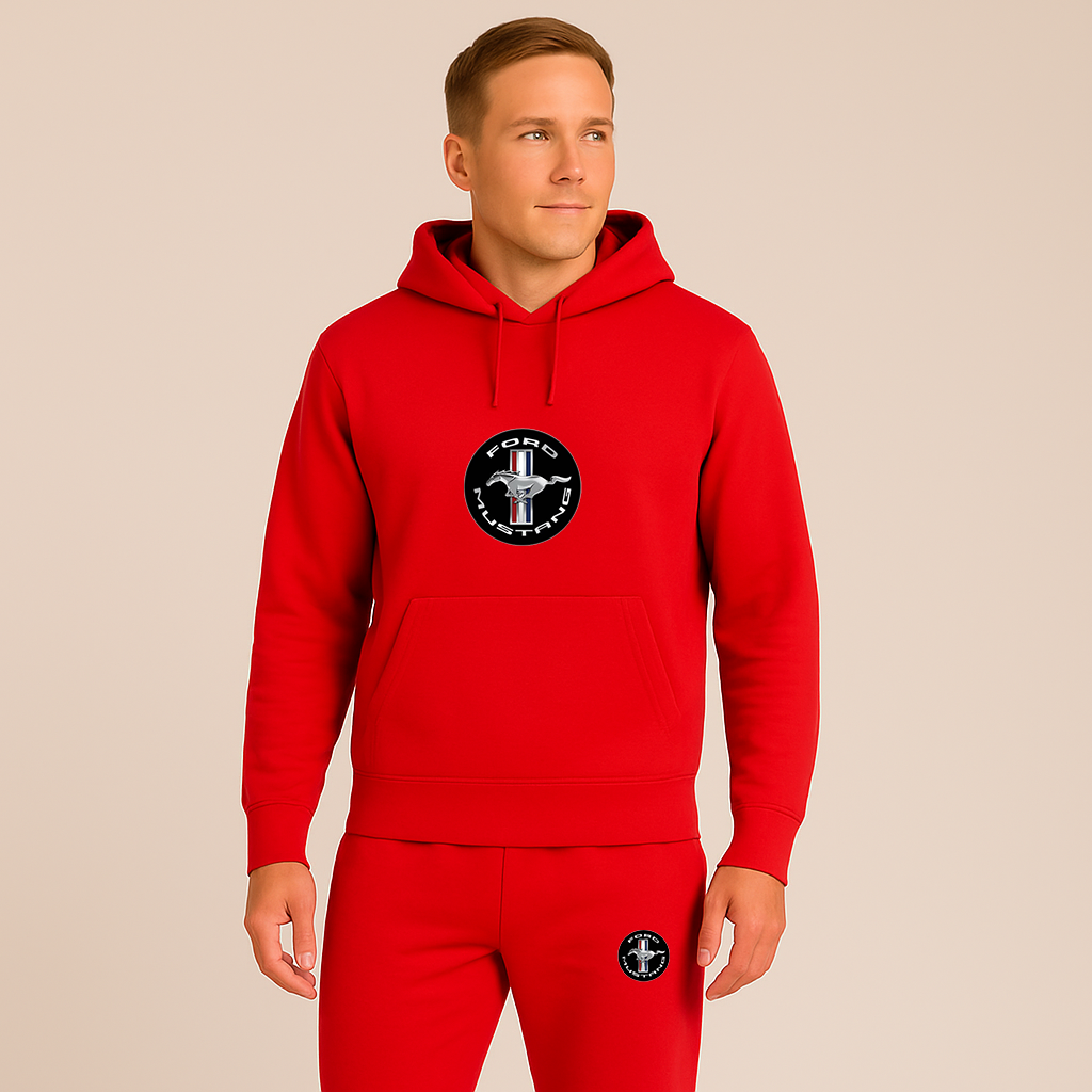 Men’s Ford Mustang Motorsport Supercars Hoodie Joggers Set