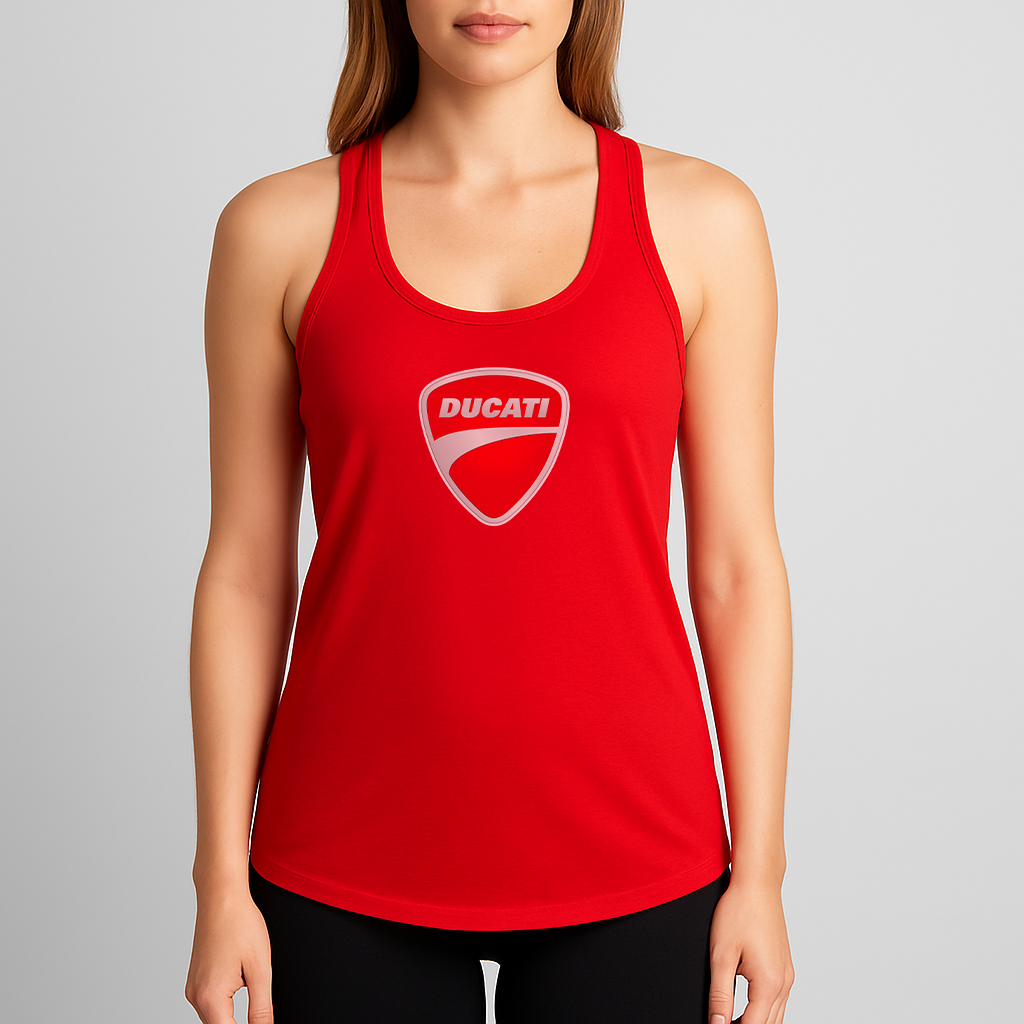 Women's Ducati Motorcycle Racerback Tank Top