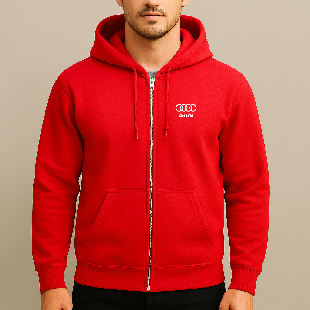 Men’s Audi Motorsports Car Zipper Hoodie