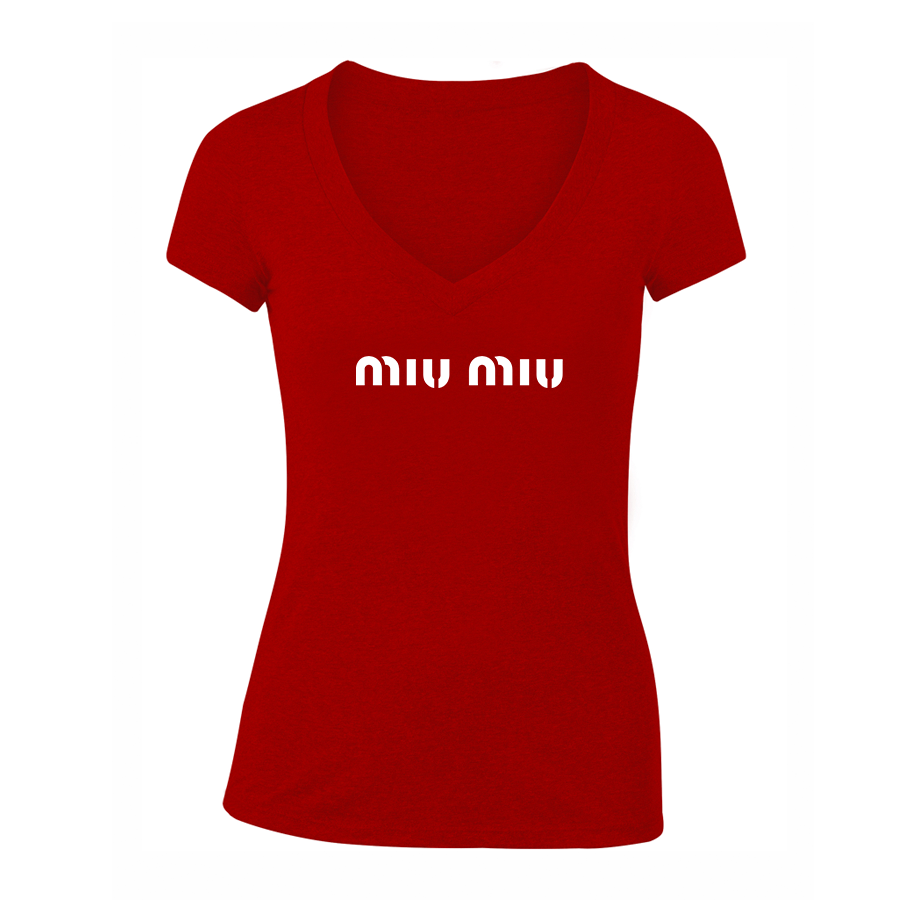 Women's Miu Miu V-Neck T-Shirt