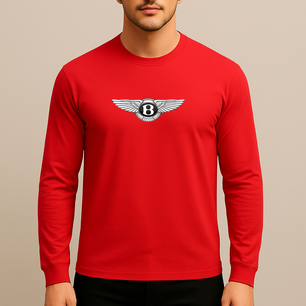 Men’s Bentley Motorsports Car Long Sleeve T-Shirt