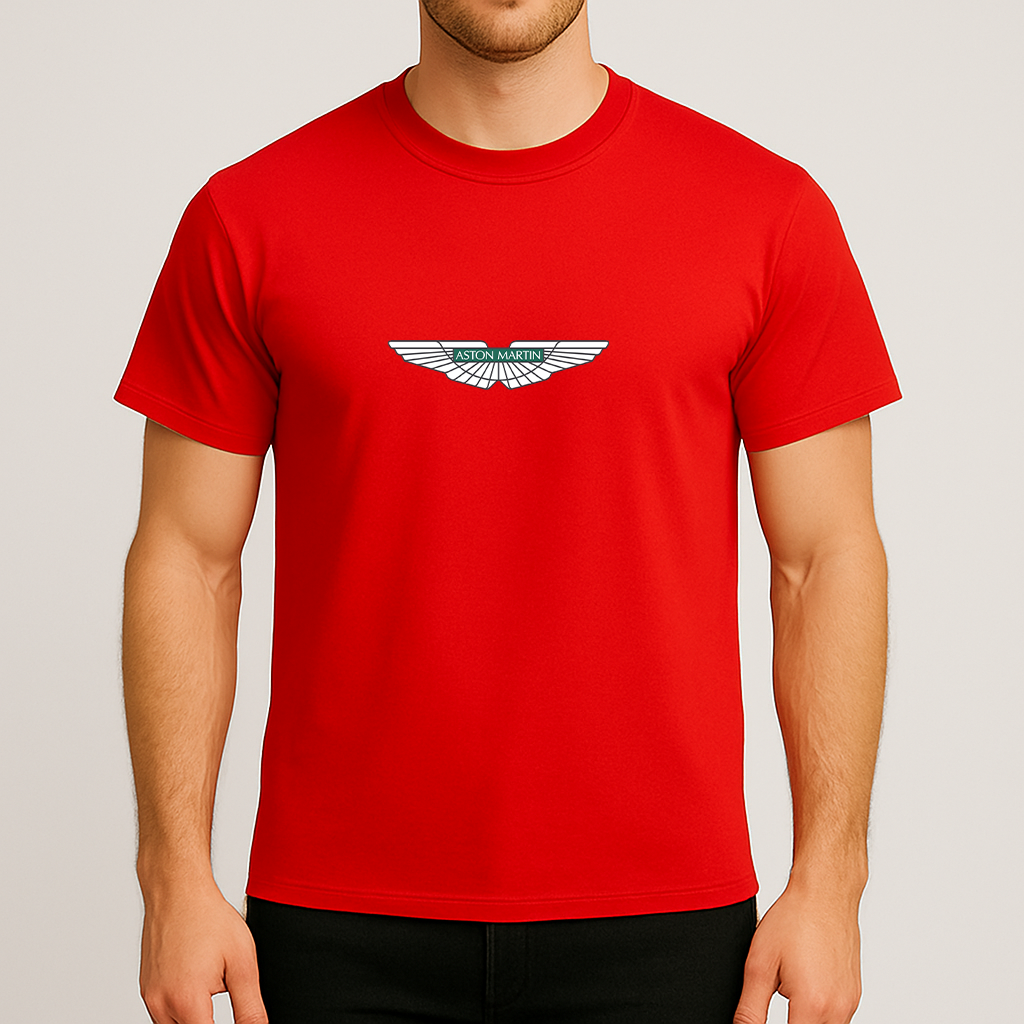 Men's Aston Martin Motorsports Car Cotton T-Shirt