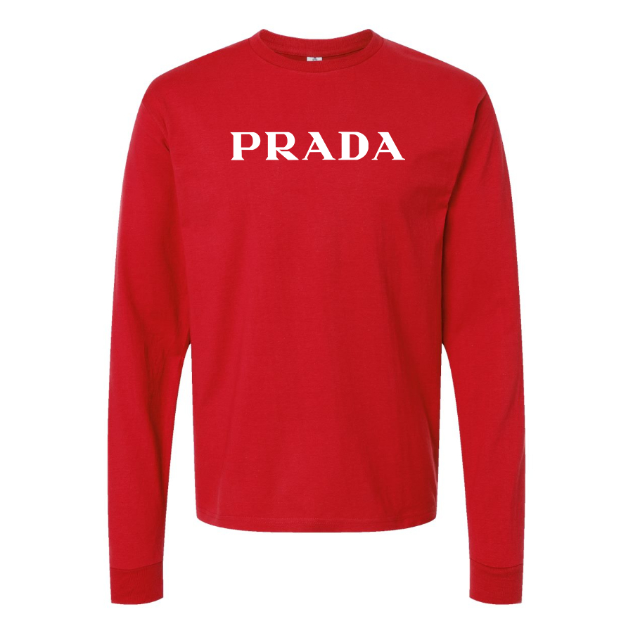 Men's Prada Cotton Long Sleeve T-Shirt