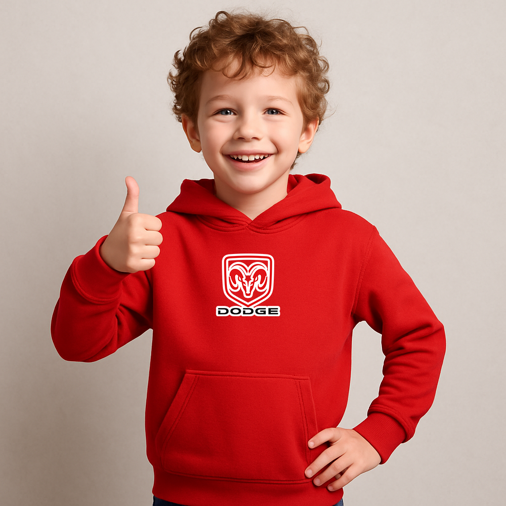 Youth Kids Dodge Car Pullover Hoodie
