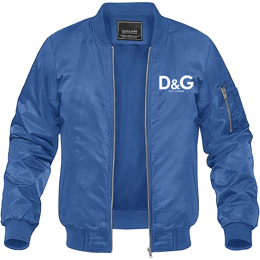 Men's Dolce and Gabbana Lightweight Bomber Jacket Windbreaker Softshell Varsity Jacket Coat