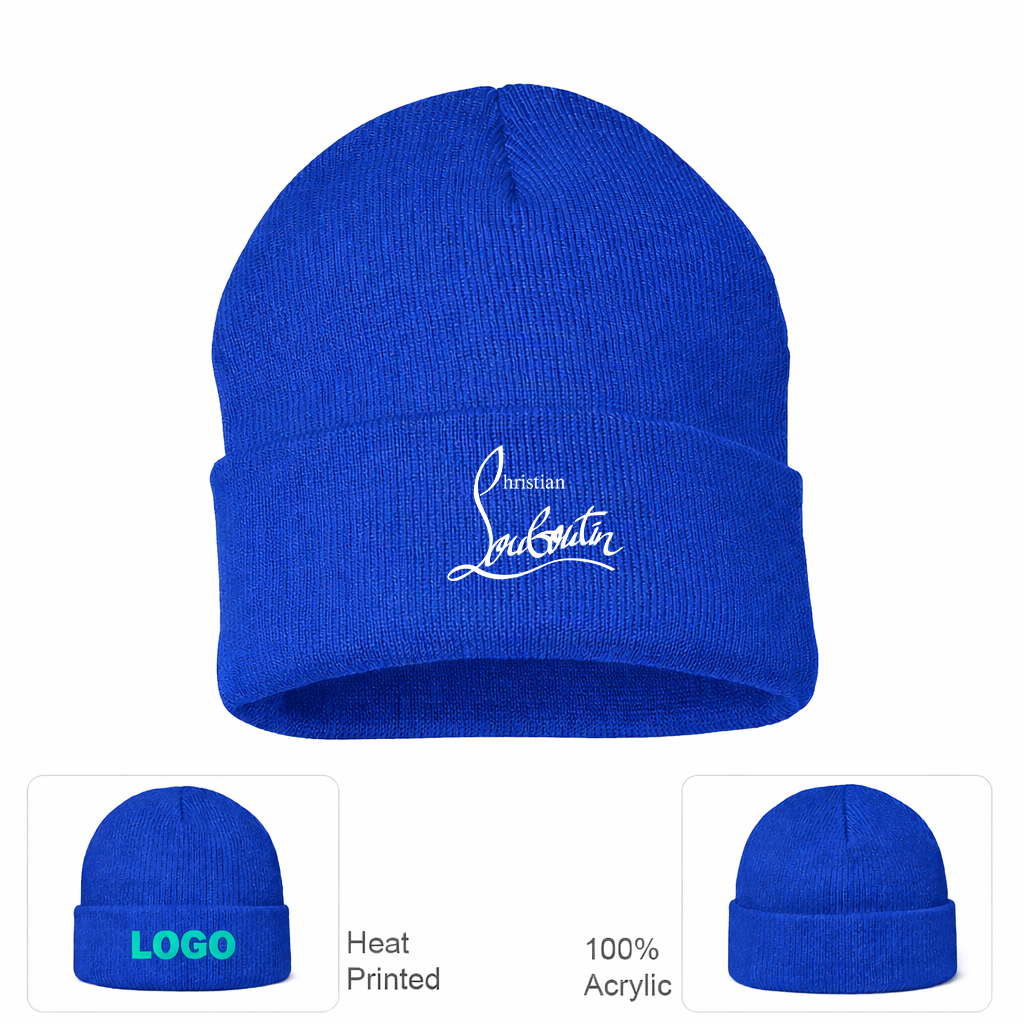 Christian Louboutin Cuffed Beanie Hat