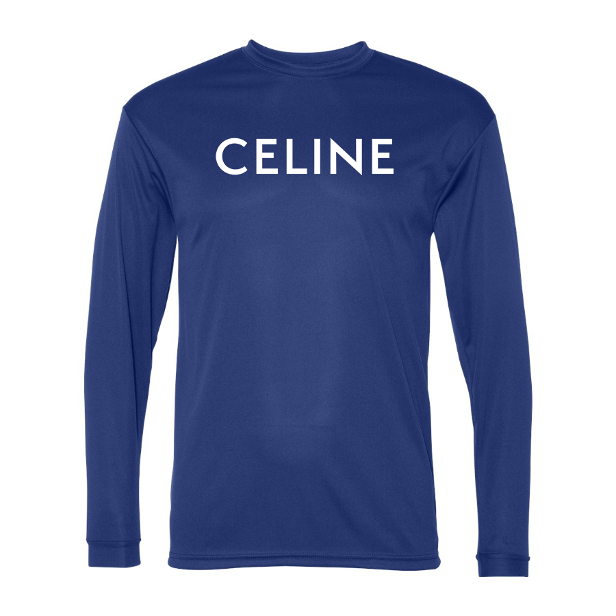 Men's Celine Polyester Long Sleeve T-Shirt