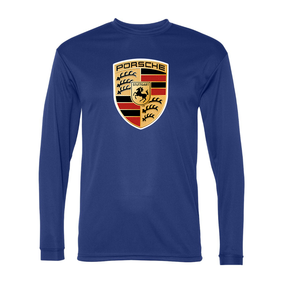 Men's Porsche Car -  Polyester Long Sleeve T-Shirt