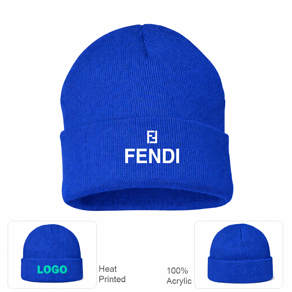 Fendi Cuffed Beanie Hat