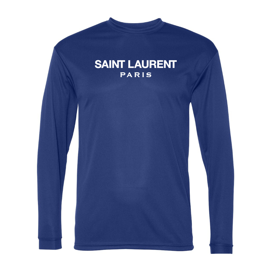 Men's Saint Laurent Polyester Long Sleeve T-Shirt
