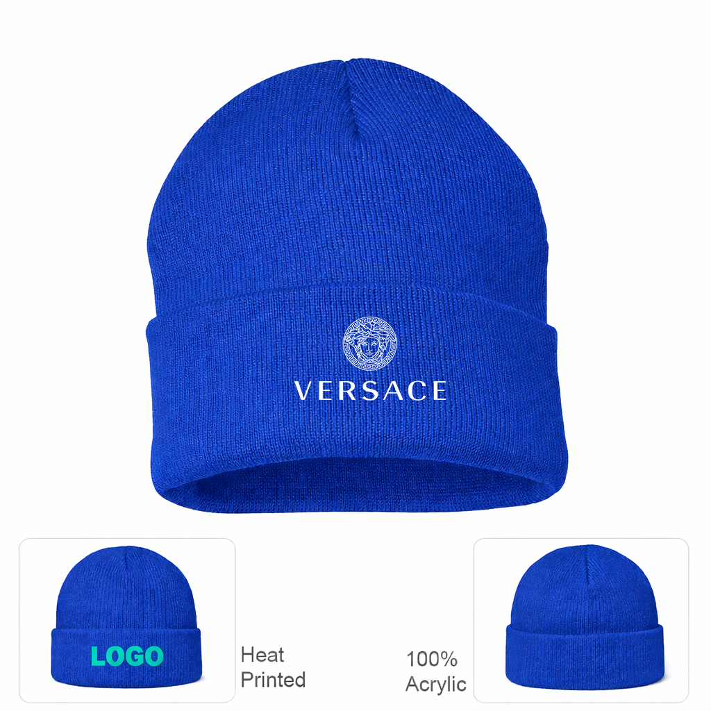 Versace Cuffed Beanie Hat